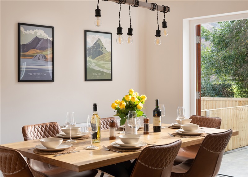 The dining room at Hebog, Beddgelert
