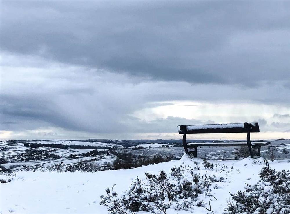 Winter walk on Penistone Hill, Haworth at Hectors Hideaway in Keighley, near Haworth, West Yorkshire