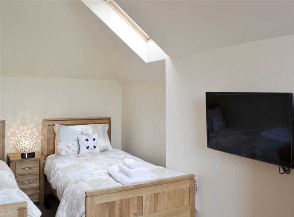 Twin bedroom at Hedderwick House in Anstruther, Fife