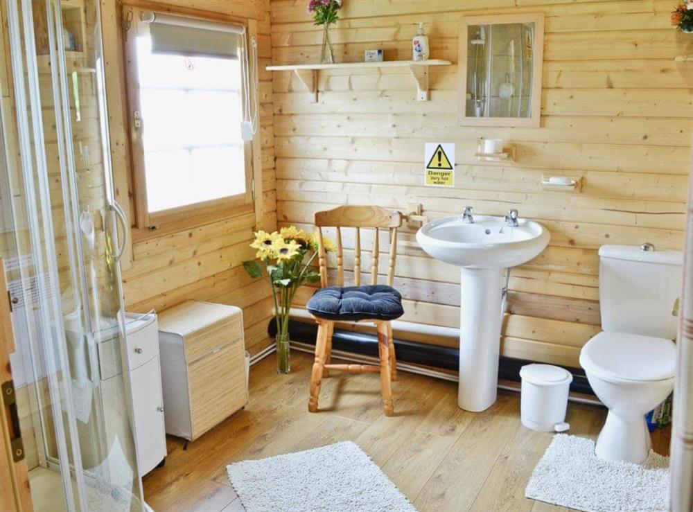 Bathroom at Hedgehog Meadows in Waverton, near Wigton, Cumbria