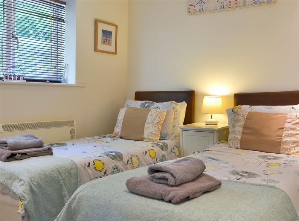 Twin bedroom at Hedgehogs Retreat in Davidstow, near Camelford, Cornwall