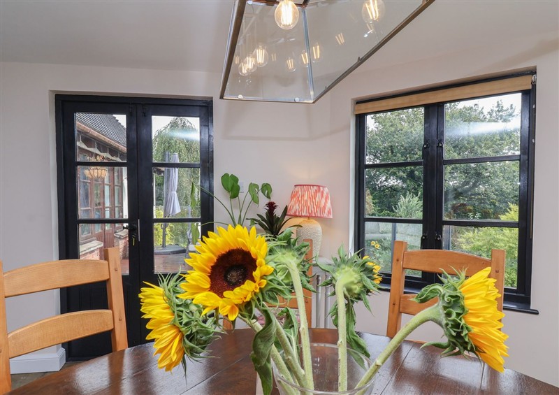 The dining area at Hedgerose, Goodleigh near Barnstaple