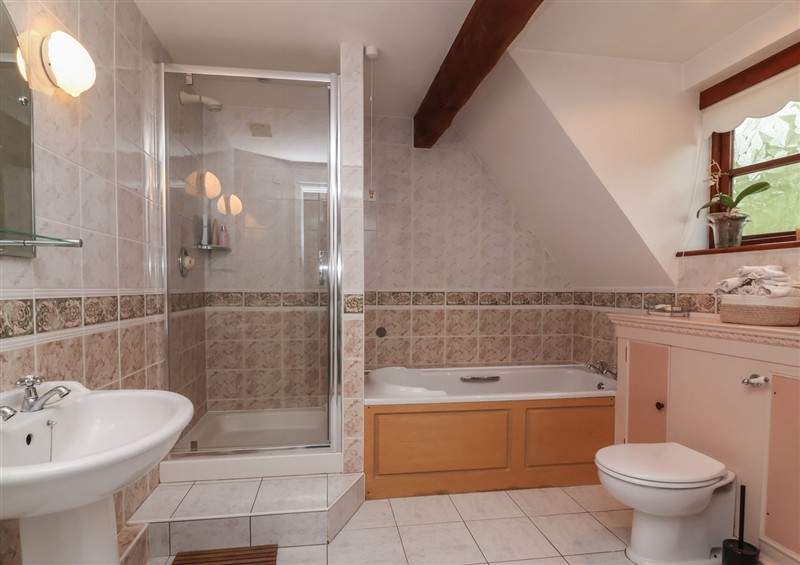 This is the bathroom at Hedgerose, Goodleigh near Barnstaple