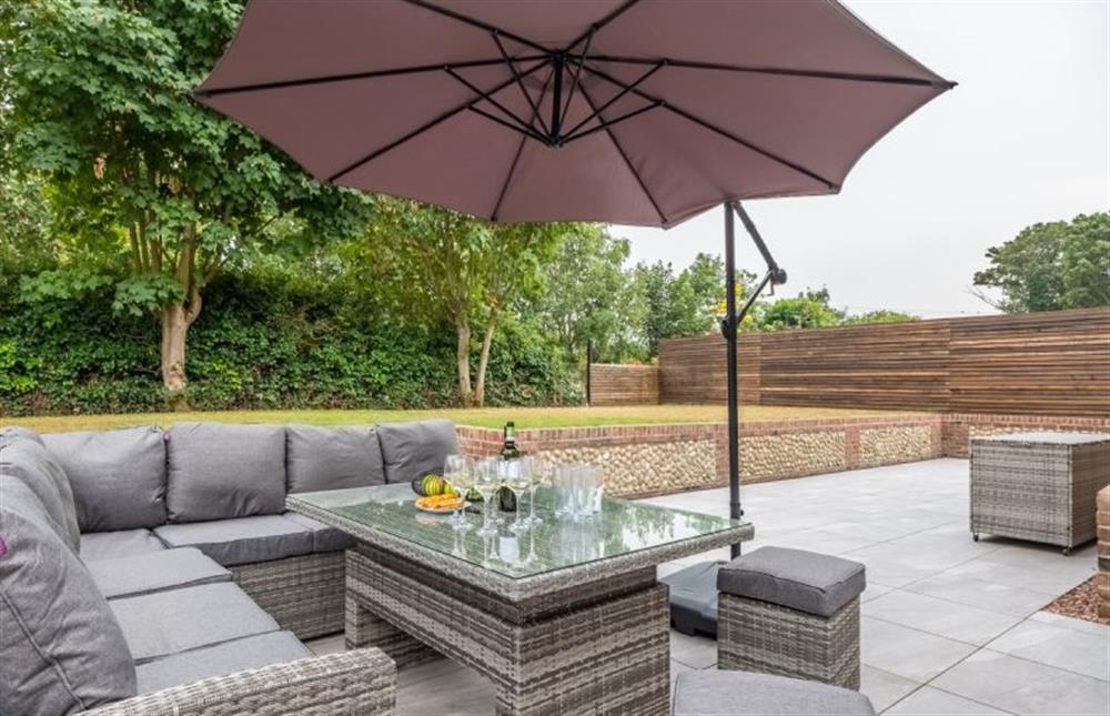 A lovely outdoor space for sunny days at Hedgerows, Burnham Market near Kings Lynn