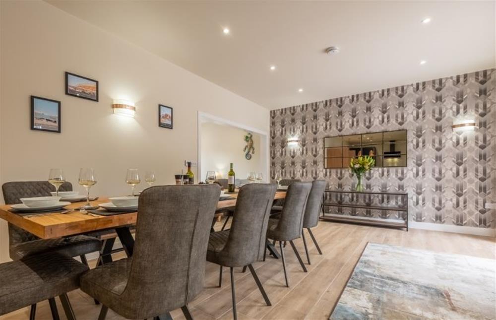 A spacious dining area at Hedgerows, Burnham Market near Kings Lynn