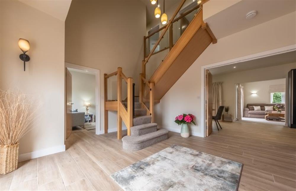 A spacious entrance hallway at Hedgerows, Burnham Market near Kings Lynn