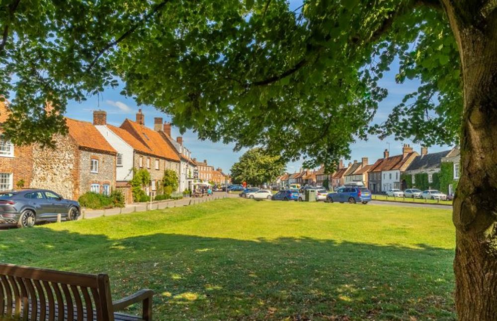 Burnham Market’s pretty village green at Hedgerows, Burnham Market near Kings Lynn