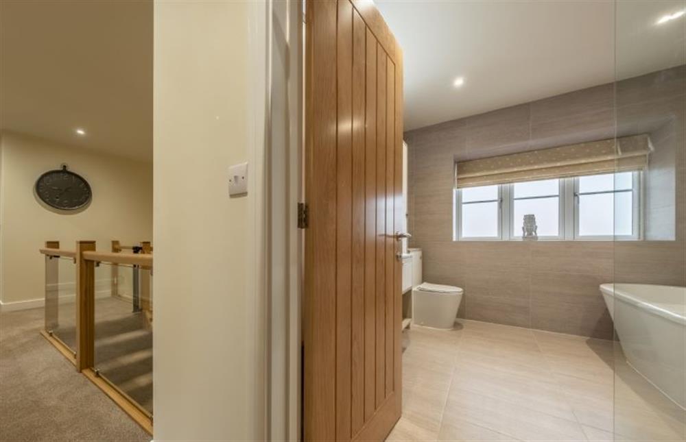 Landing to the family bathroom at Hedgerows, Burnham Market near Kings Lynn