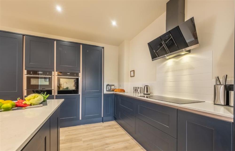 Looking back at the kitchen at Hedgerows, Burnham Market near Kings Lynn