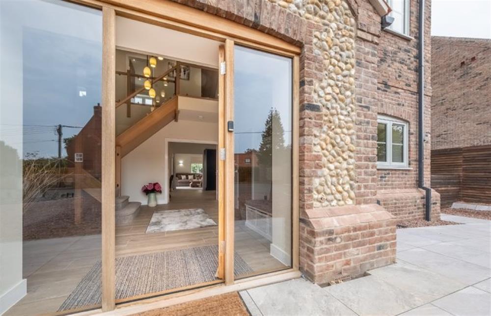 The front entrance to Hedgerows at Hedgerows, Burnham Market near Kings Lynn