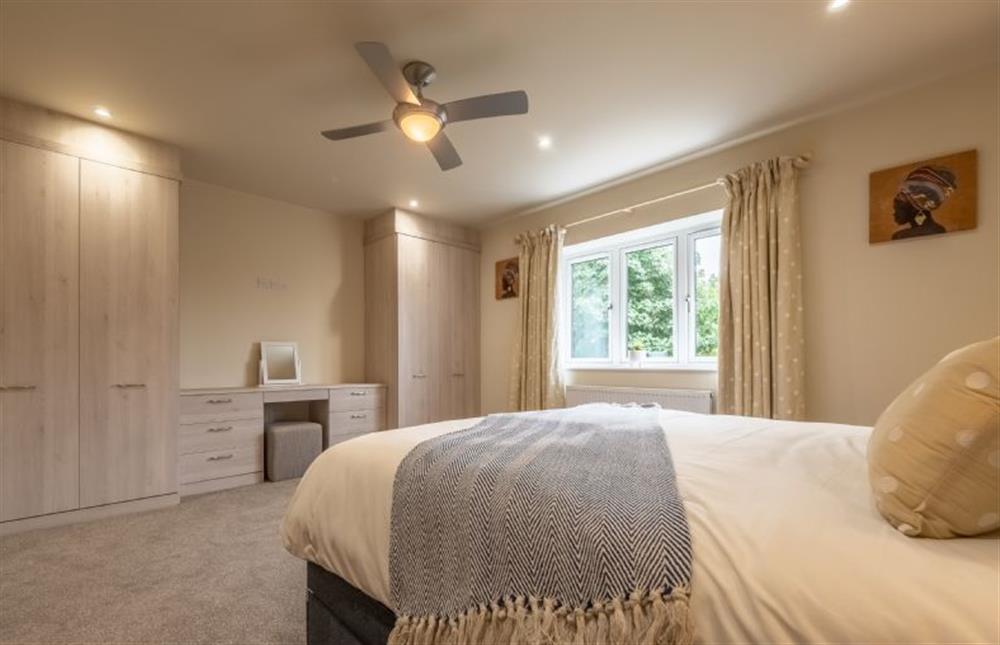 The master bedroom has excellent storage facilities at Hedgerows, Burnham Market near Kings Lynn