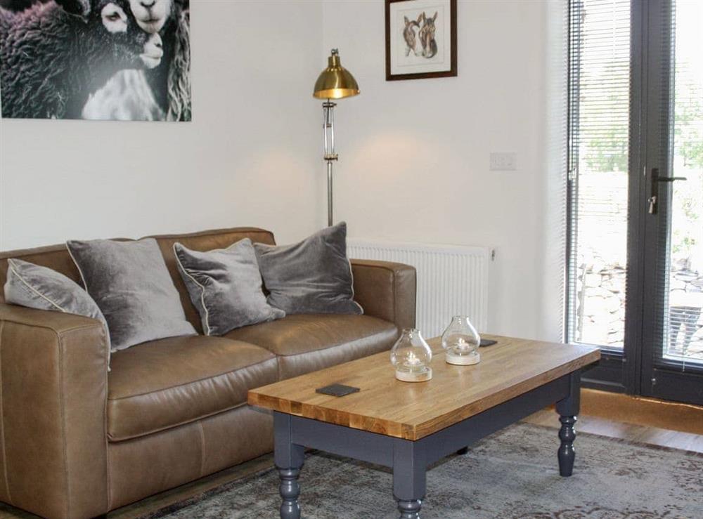 Comfortable living area at Heft at High House Farm in Watermillock, near Ullswater, Cumbria
