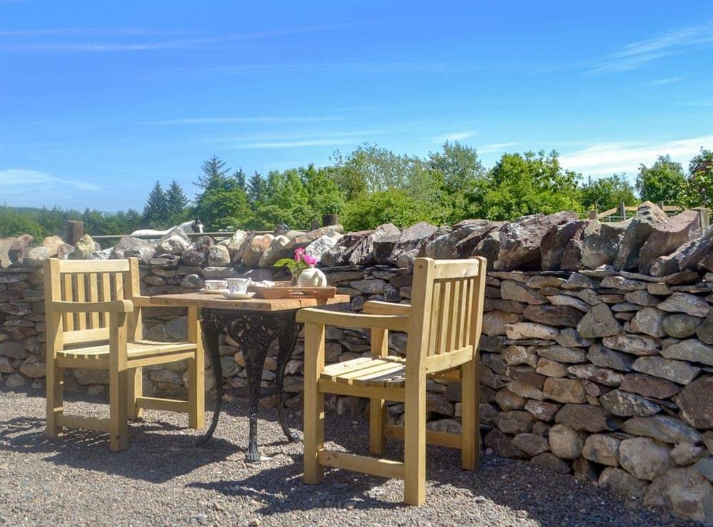 Delightful sitting out area at Heft at High House Farm in Watermillock, near Ullswater, Cumbria