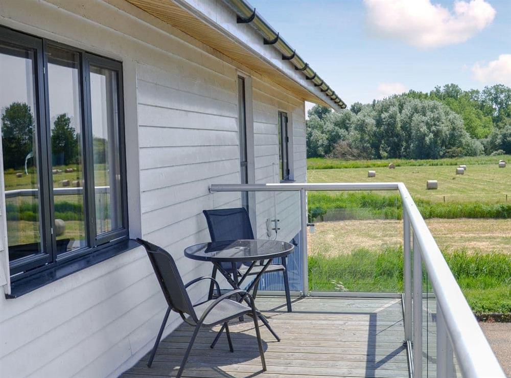 Relaxing balcony area at Heigham View in Martham, Norfolk., Great Britain