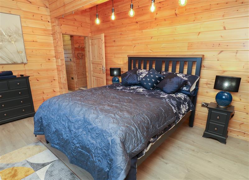 Bedroom at Height End Farm Log Cabin, Rossendale near Bacup