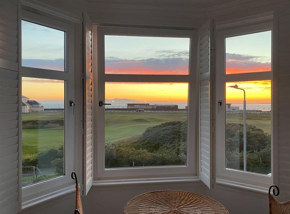 View from the living area at Helena in Prestwick, Ayrshire