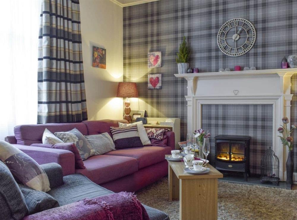 Delightful living room at Helenslea in St Andrews, Fife