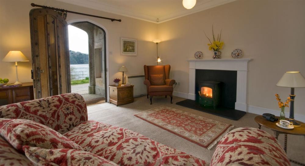 The sitting room at Helston Lodge in Helston, Cornwall