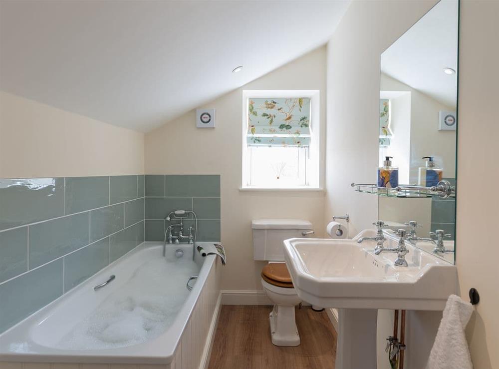 Bathroom at Helwith Cottage in Helwith, near Marske, Yorkshire, North Yorkshire