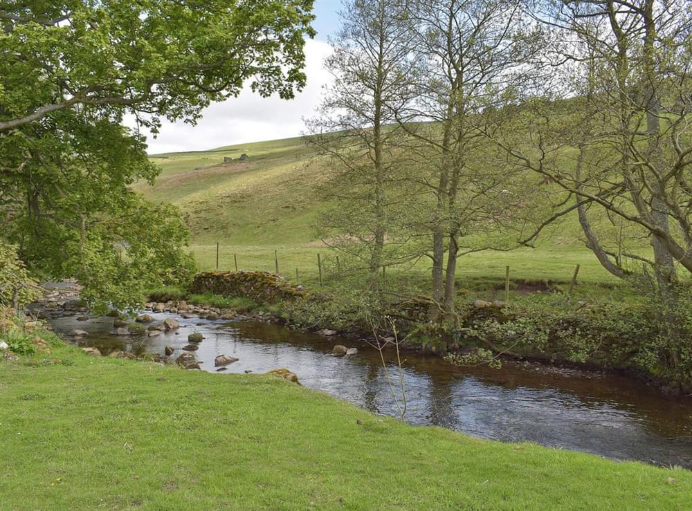 Charming stream close by at Helwith Cottage in Helwith, near Marske, Yorkshire, North Yorkshire