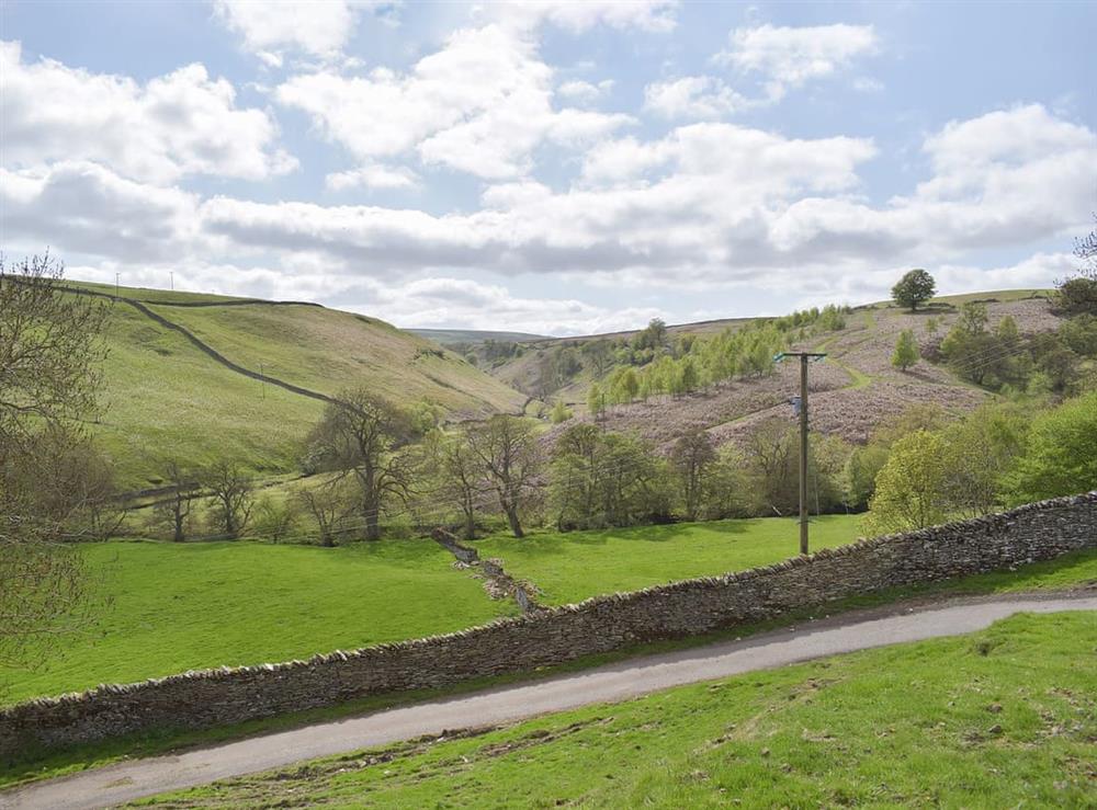 Lovely views over the rolling countryside at Helwith Cottage in Helwith, near Marske, Yorkshire, North Yorkshire