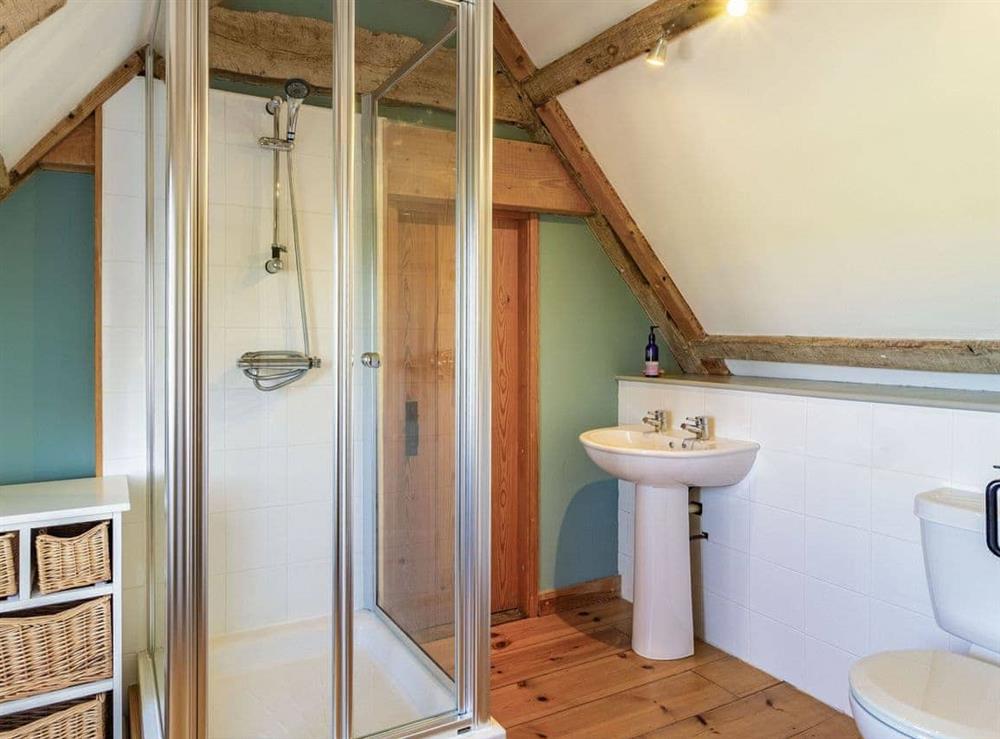 Shower room at Hemblington Hall in Hemblington, Norfolk