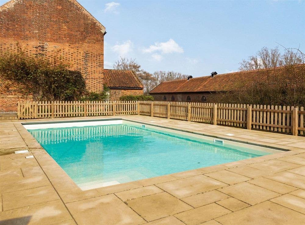 Swimming pool at Hemblington Hall in Hemblington, Norfolk