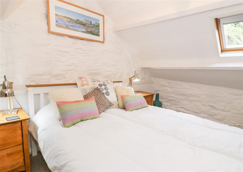 One of the bedrooms at Hen Bopty, Fairbourne