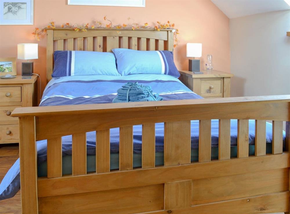 Comfortable double bedroom at Hen Dy Goits in Bodorgan, Anglesey, Gwynedd