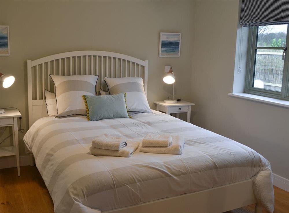 Double bedroom at Hen Harrier Lodge in St Columb Major, near Padstow, Cornwall