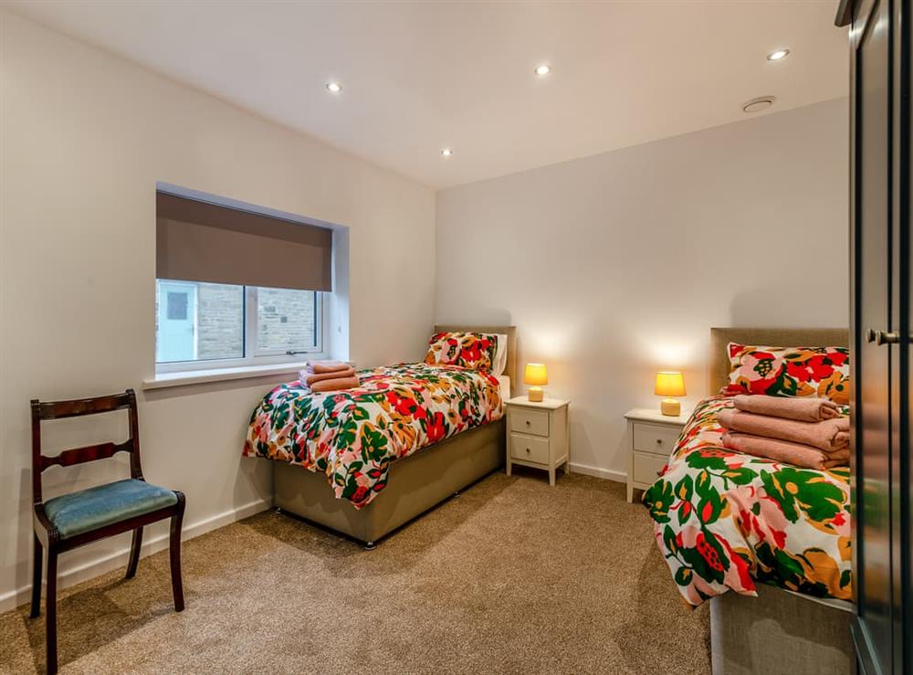 Twin bedroom at Hen House View 1 in Rossendale, Lancashire