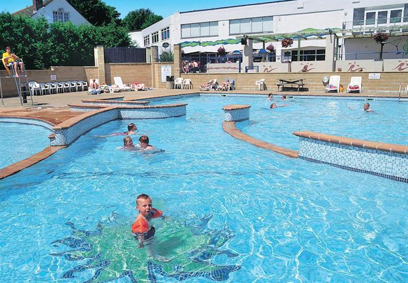 Outdoor swimming pool at Hendra Holiday Park in , Newquay