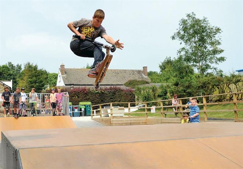 Skate and scooter park at Hendra Holiday Park in , Newquay