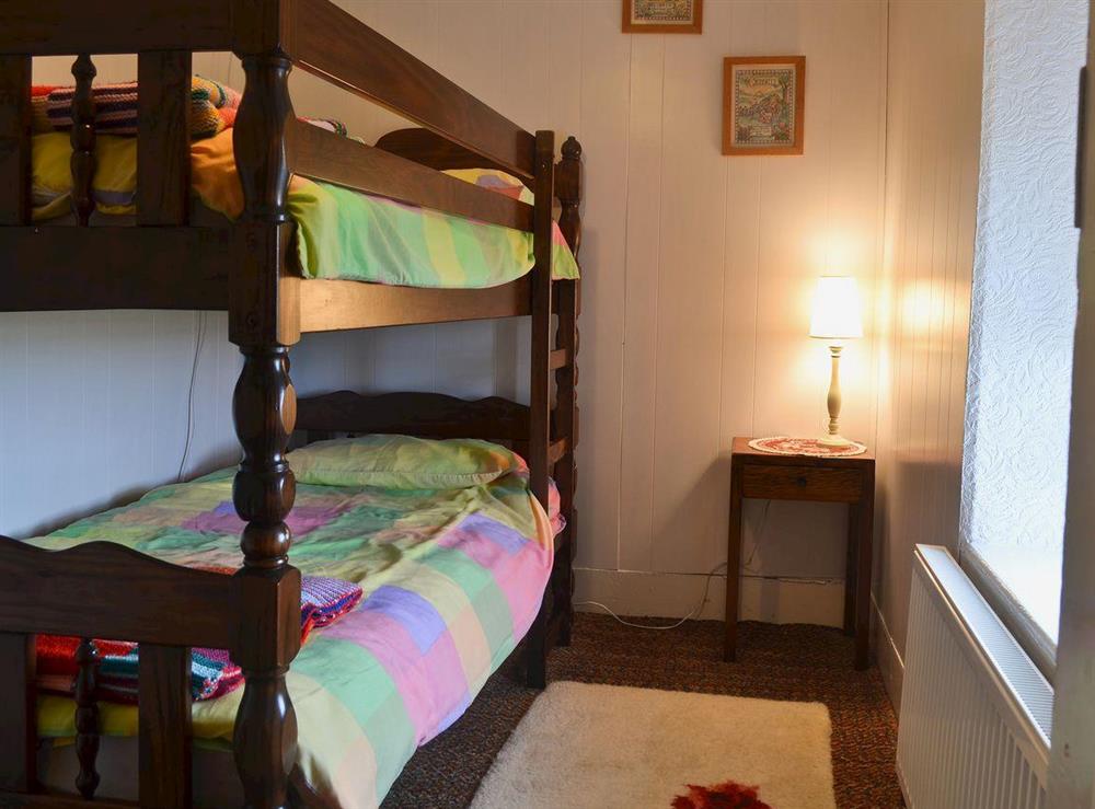 Bunk bedroom at Hendy in Aberdaron, Lleyn Peninsula, Gwynedd