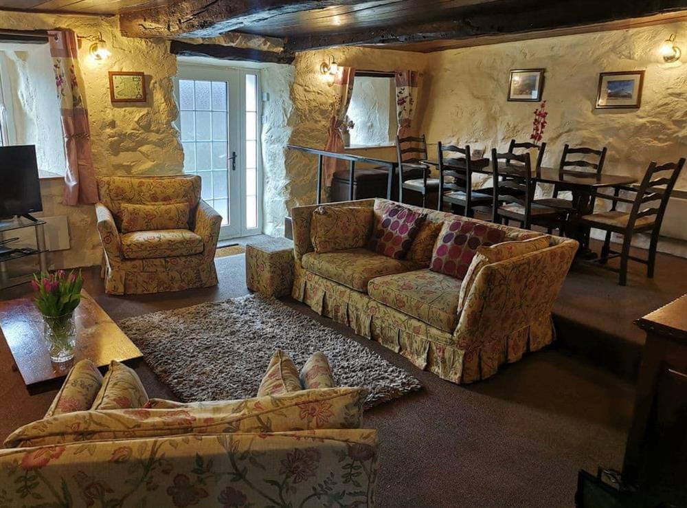 Living room/dining room at Hendy in Waunfawr, near Caernarfon , Gwynedd