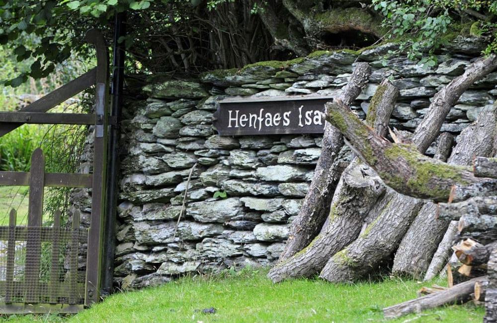 The area around Henfaes Isaf at Henfaes Isaf in Cynwyd, North Wales Borders, Denbighshire