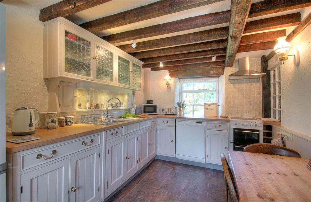 The kitchen at Henfaes Isaf in Cynwyd, North Wales Borders, Denbighshire