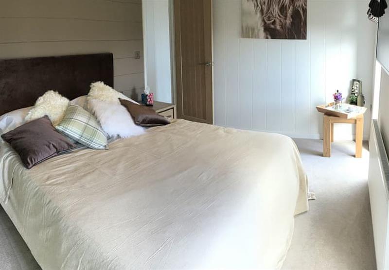 Bedroom in the Otters View Lodge at Henfields Country Retreat in Cannington, South West