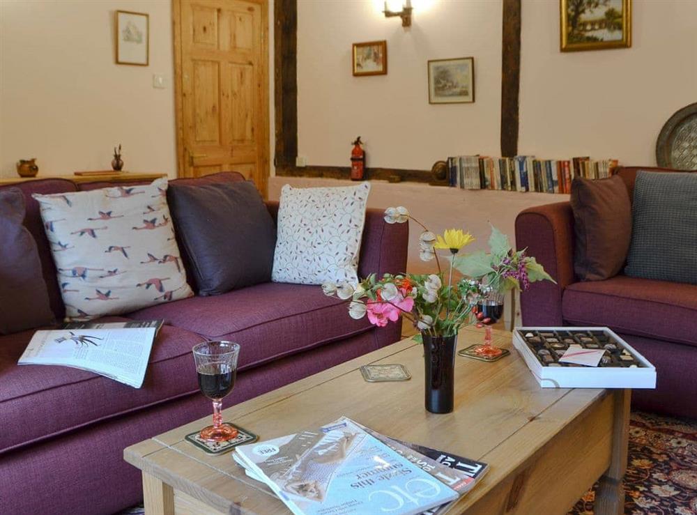 Comfortable living room at Henley Bridge Holiday Cottage in Ashburnham, near Battle, East Sussex