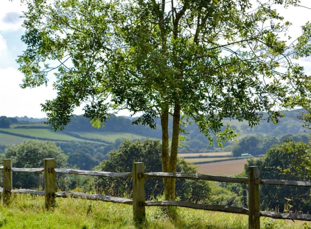 Fantastic views of the surrounding countryside at Henley Bridge Holiday Cottage in Ashburnham, near Battle, East Sussex