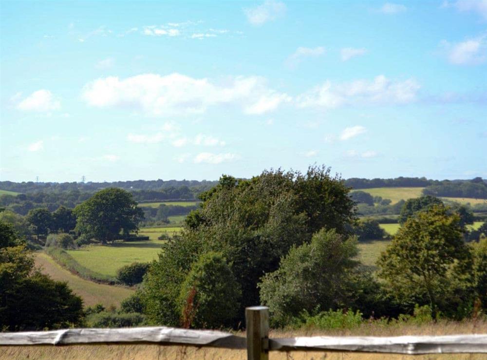 Far reaching views of the countryside at Henley Bridge Holiday Cottage in Ashburnham, near Battle, East Sussex