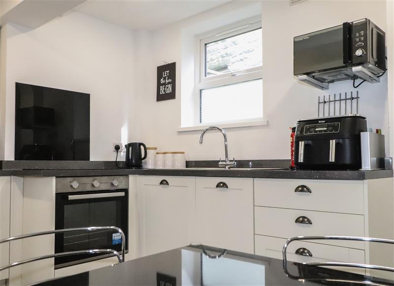 This is the kitchen at Henllys, Harlech