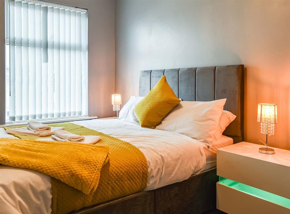 Double bedroom at Henry House in Blackpool, Lancashire