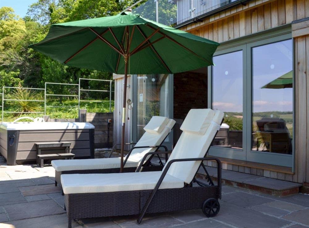 Relax on the sun loungers & take in the fantastic views at Henry Oscar House in Winchelsea, near Rye, Sussex, East Sussex