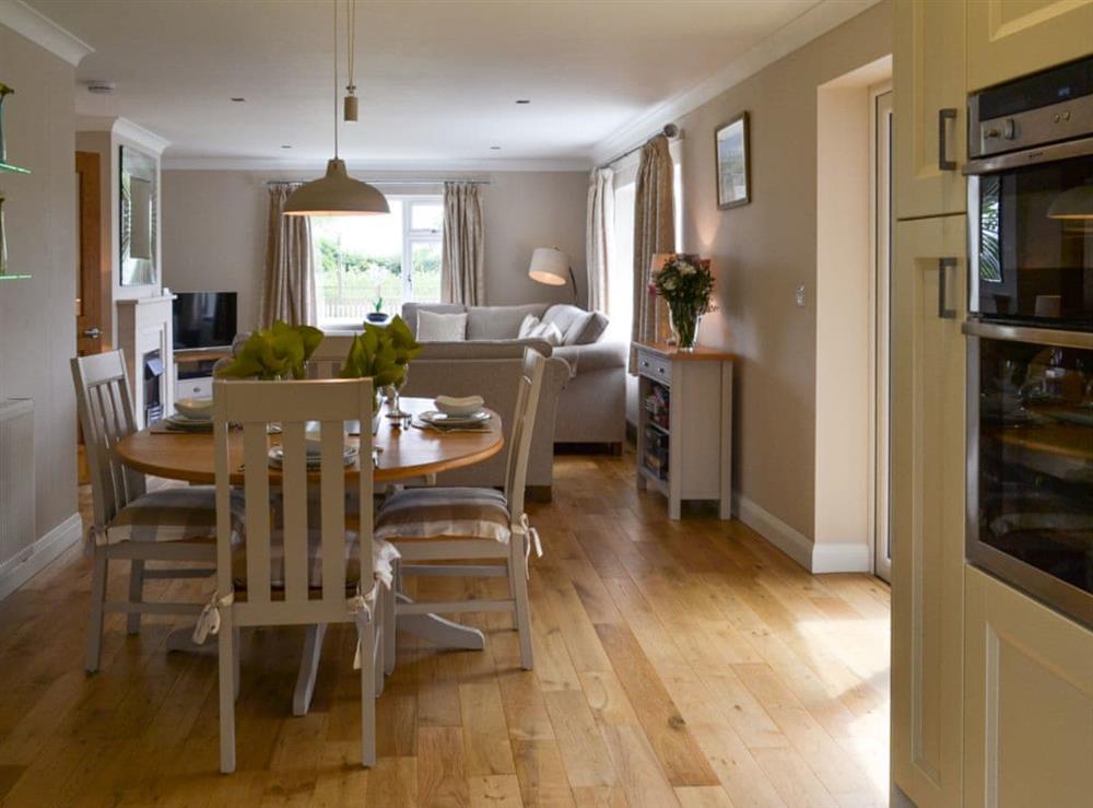 Dining area at Henrys Bungalow in Anderby, near Skegness, Lincolnshire