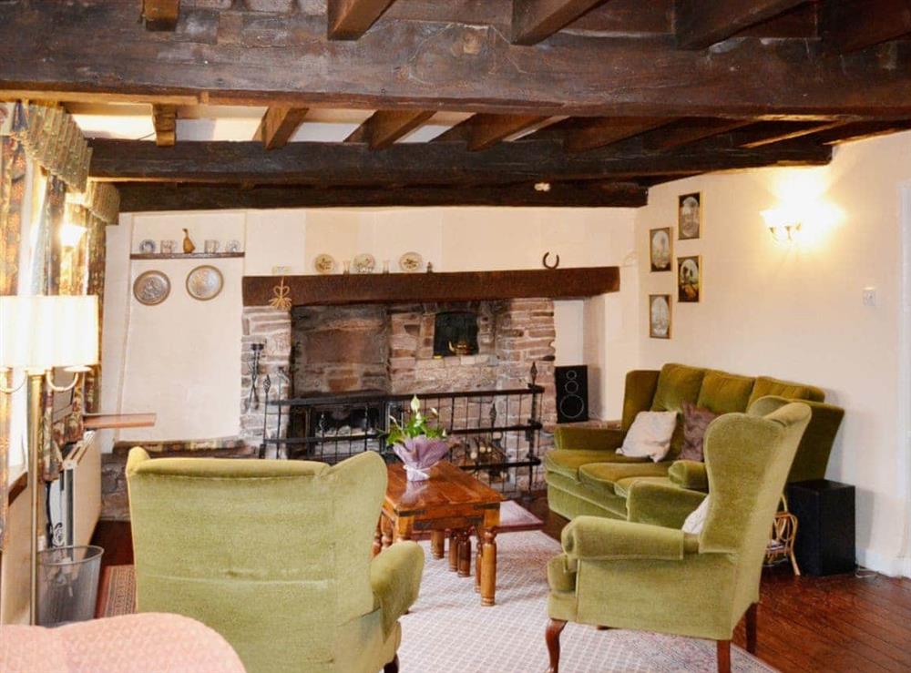 Living room at Heol Llygoden in Pengenffordd, Talgarth, Brecon, Powys., Great Britain
