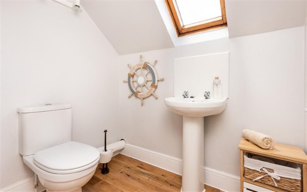 Upstairs cloakroom at Herb Cottage in Axminster