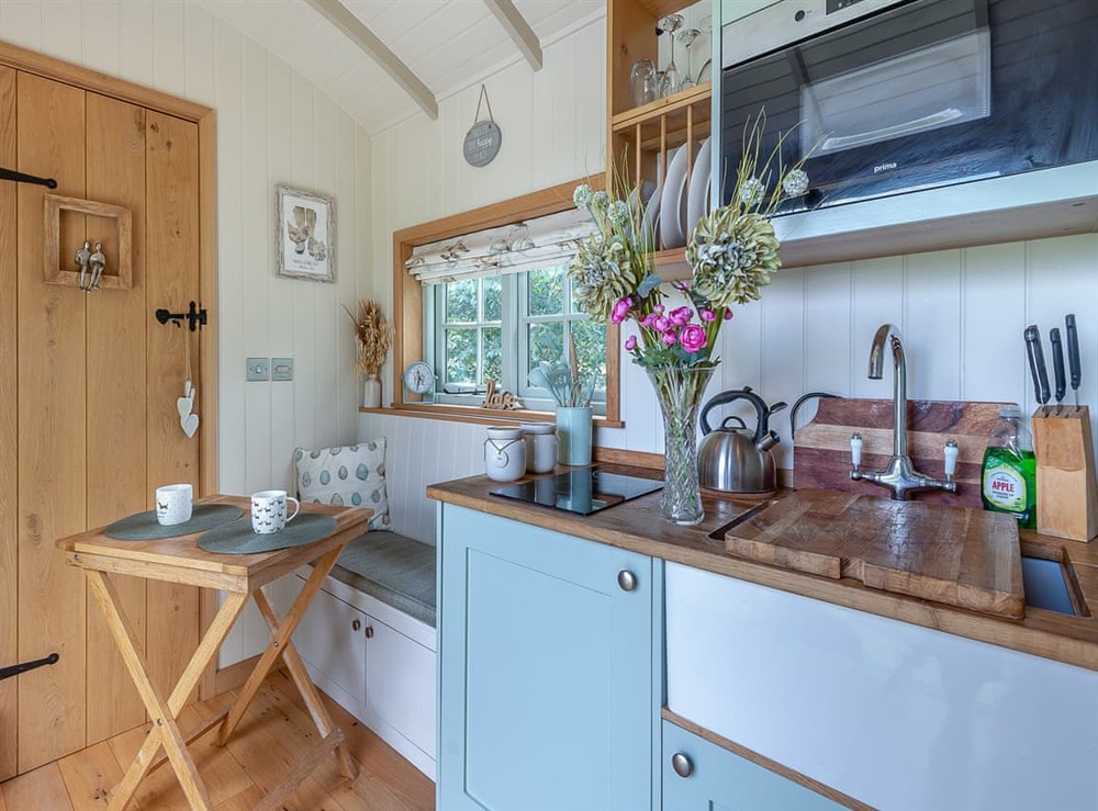 Open plan living space (photo 2) at Herbies Shepherd Hut in Nottingham, Leicestershire