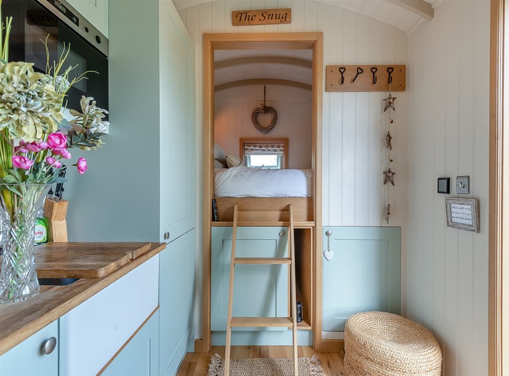 Open plan living space (photo 4) at Herbies Shepherd Hut in Nottingham, Leicestershire