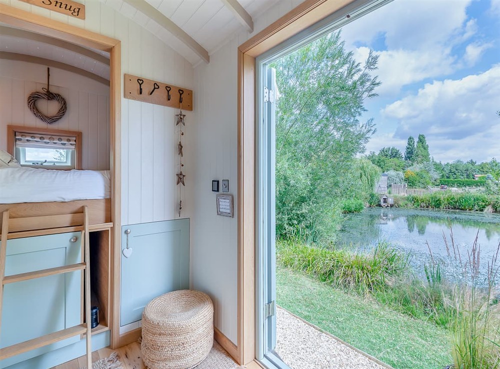 Open plan living space (photo 5) at Herbies Shepherd Hut in Nottingham, Leicestershire
